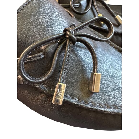 Michael Kors Sutton Moc Leather Loafers Black Size 9M - Picture 12 of 14